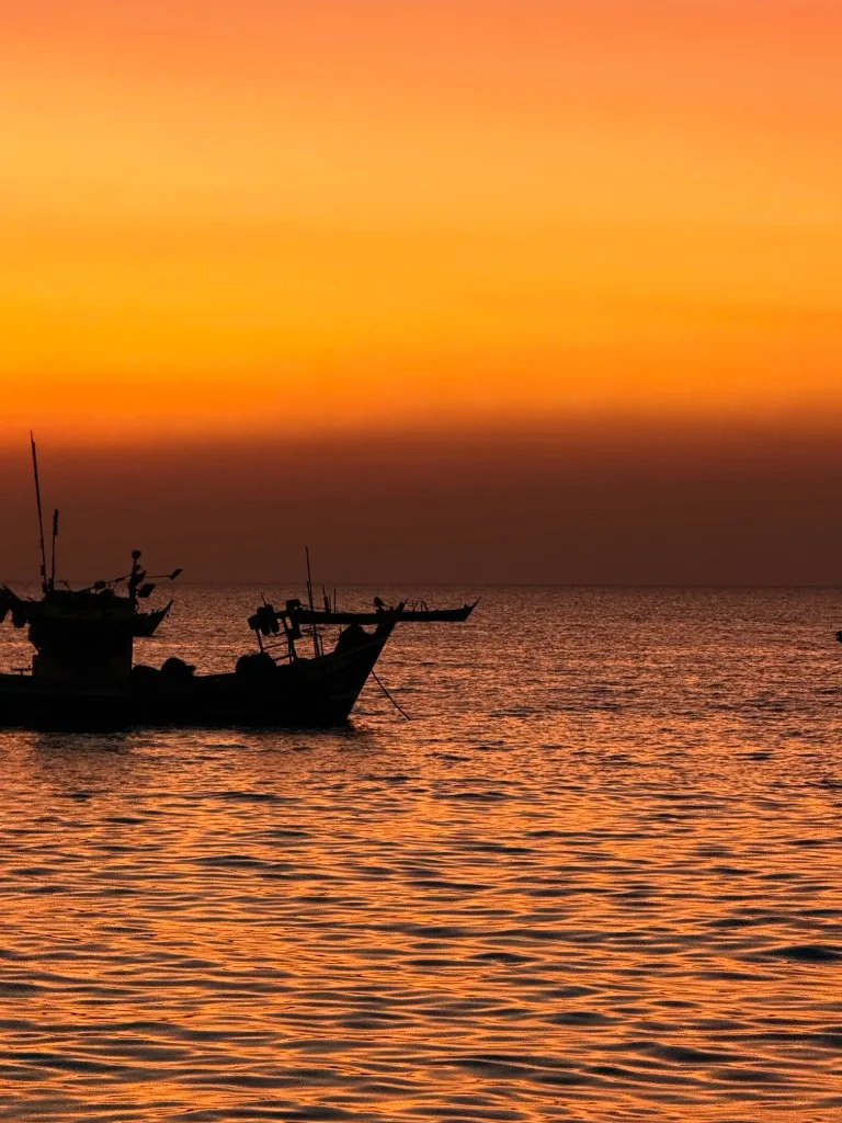sunset boat